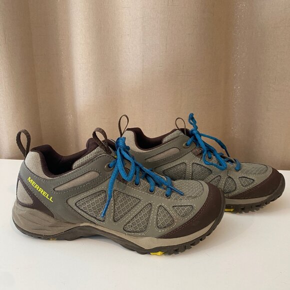 Merrell Women’s Hiking Shoes Size 7‎ Gray Trail Outdoor Sneakers - Picture 3 of 8